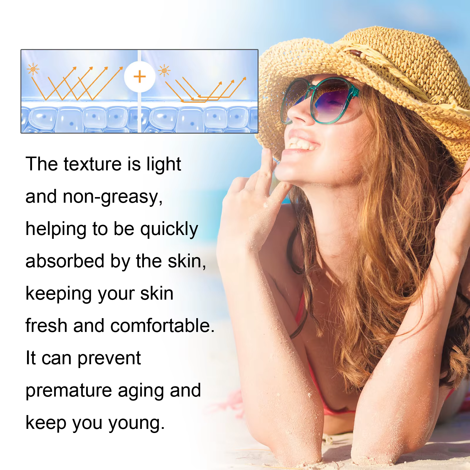 Crème solaire pour le visage et le corps