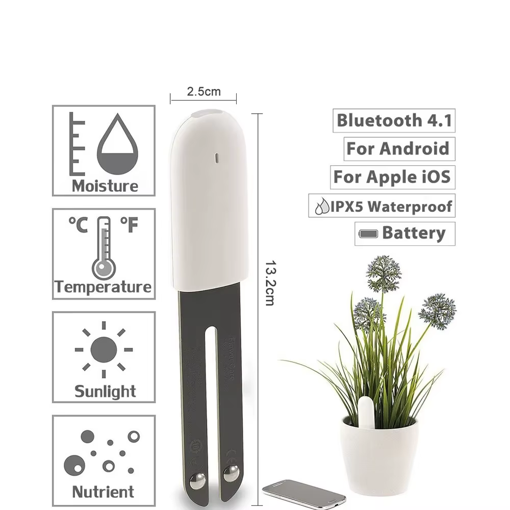 HHCC – moniteur de flore pour plantes de jardin, herbe, sol, eau, testeur intelligent de fertilité, capteur de jardin de fleurs, détecteur pour application Xiao Mi Mijia