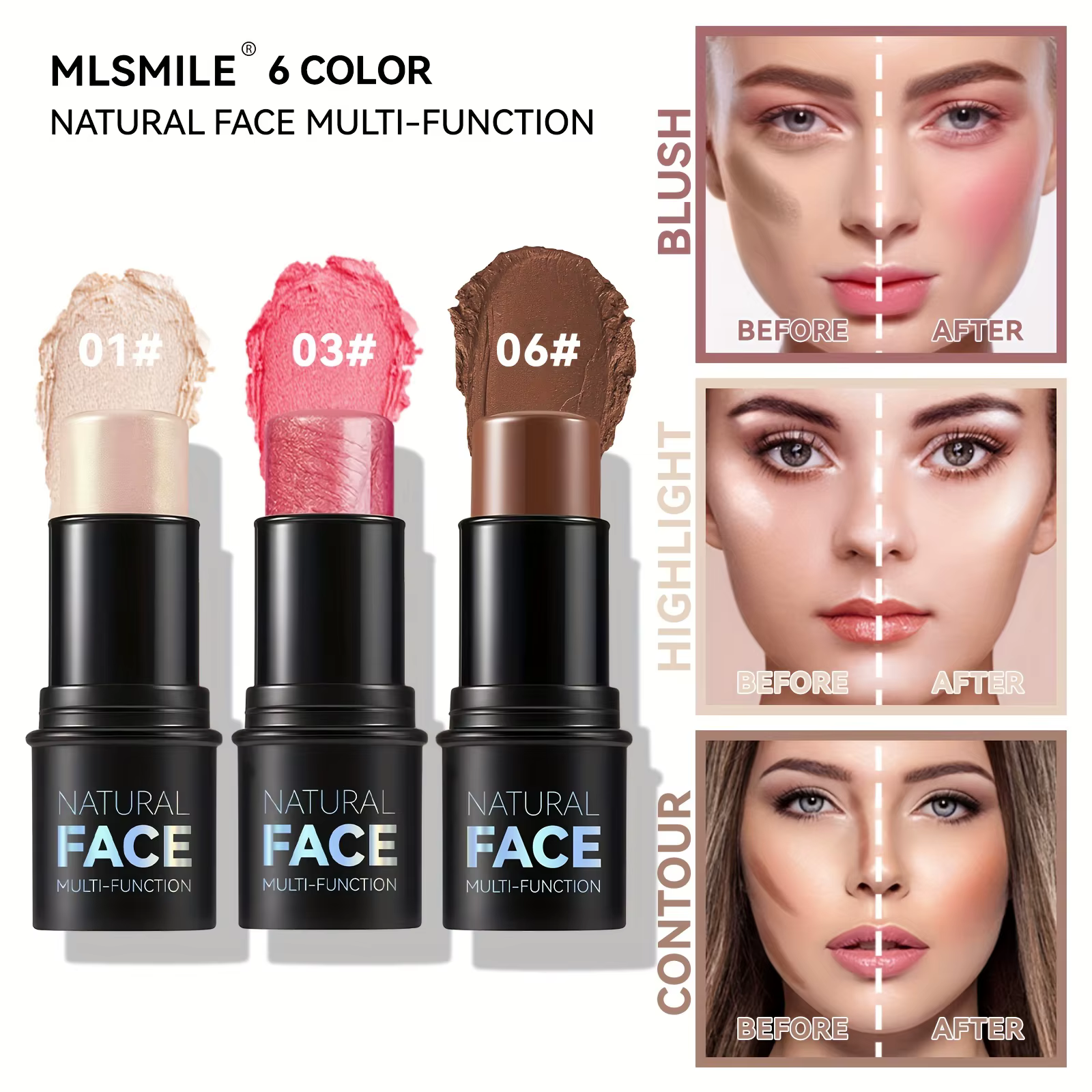 Bâtons de contour crème
