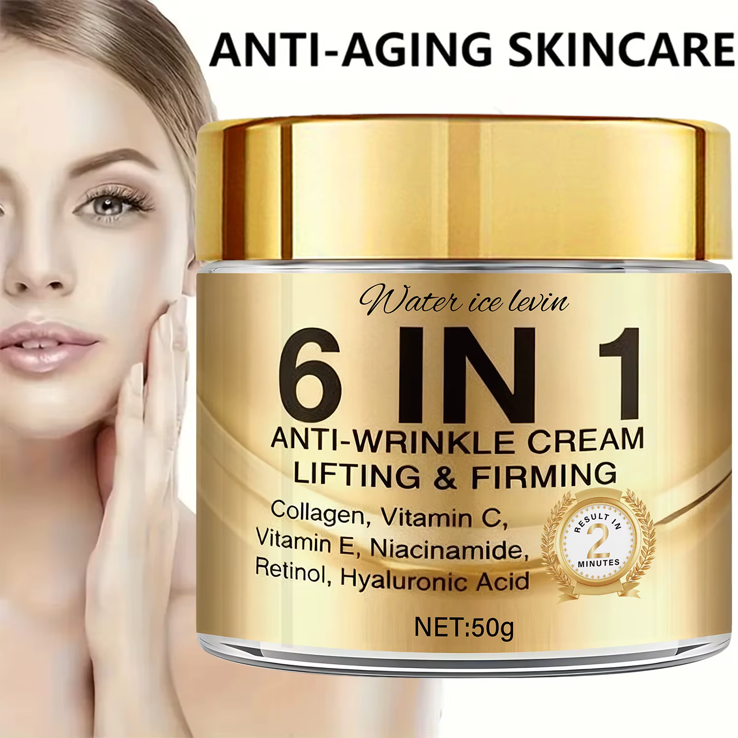 Crème anti-rides 6-en-1. Liftant