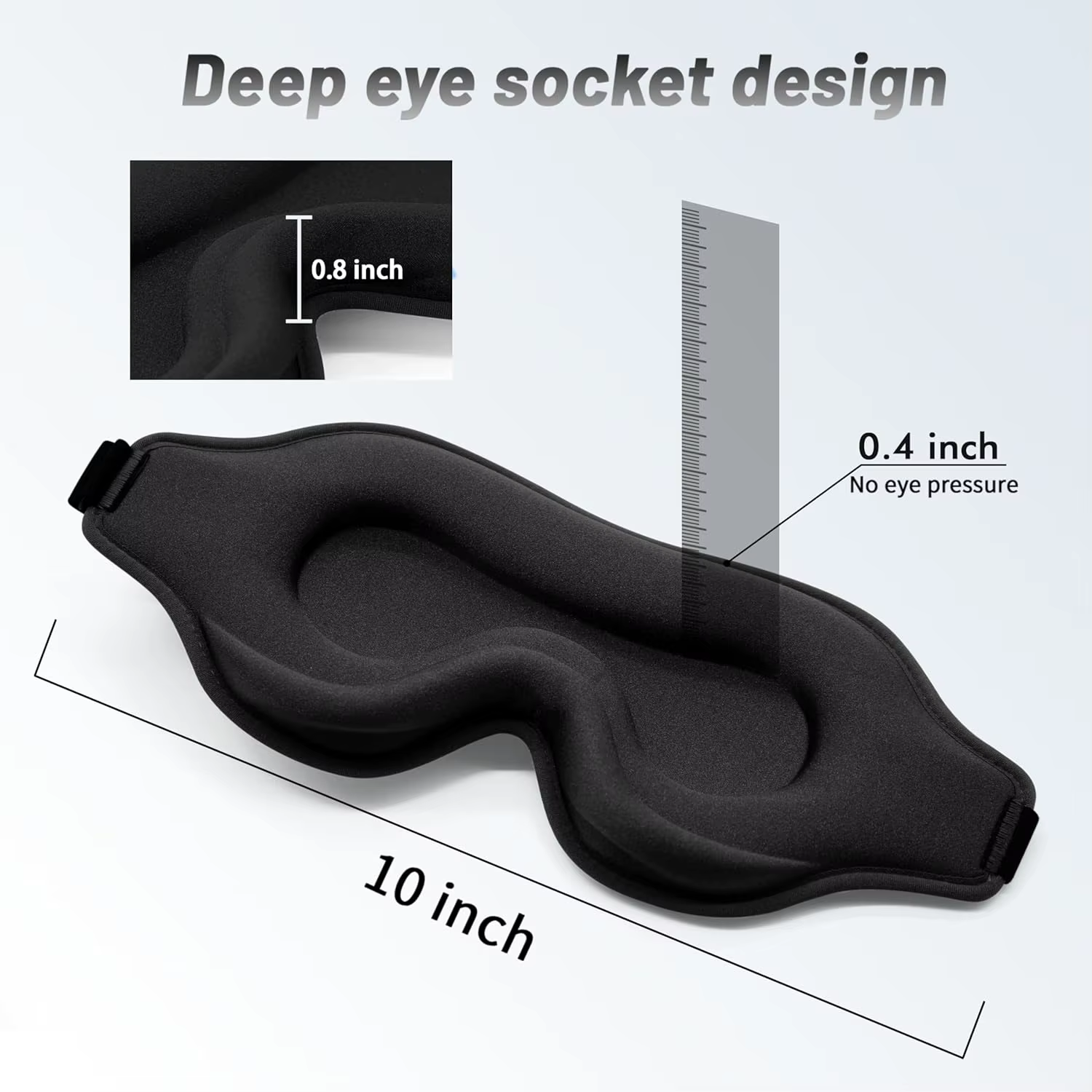 Masque de sommeil pour hommes et femmes, masque de sommeil 3D pour extensions de cils, bandeau occultant de voyage avec ajustement réglable