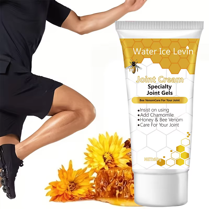 Crème Corporelle Raffermissante Hydratante au Venin d'Abeille Collagène Acide Hyaluronique Miel Apaisante Hypoallergénique 60g pour Tous Types de Peau Quotidien