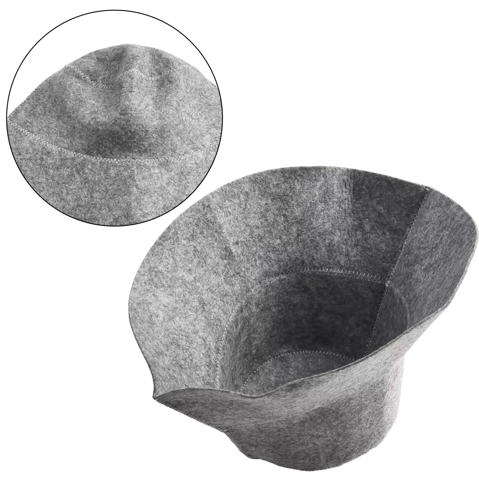 Chapeau de Sauna en feutre Anti-chaleur, casquette russe épaisse en feutre de laine, bonnet de douche, Turban pour bain, maison, Protection de la tête, goutte