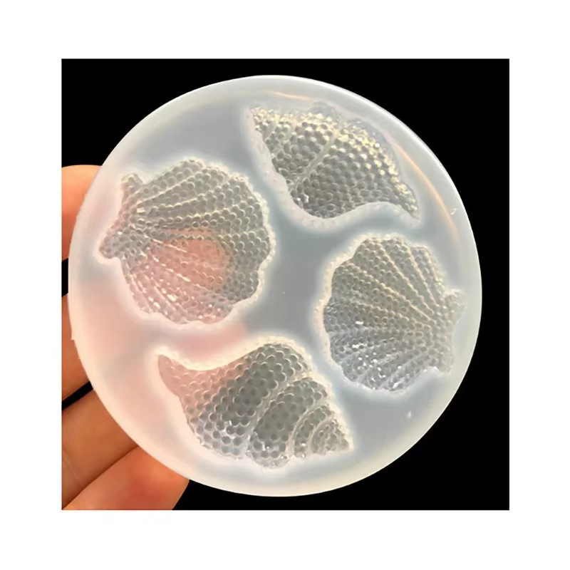 Miroir de conque multi-facettes en Silicone époxy, Simulation Abrasive, artisanat de décoration, moule, outil de cuisson de gâteaux au chocolat