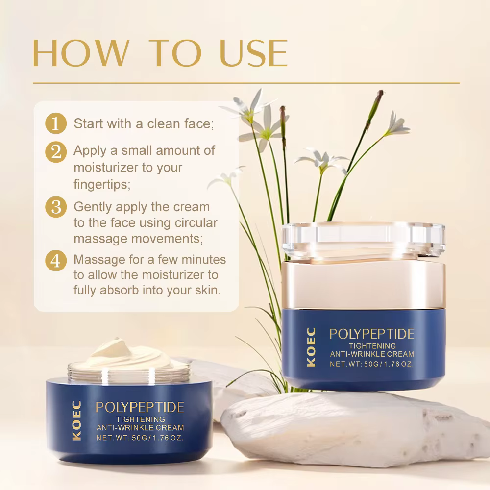 Crème raffermissante peptidique pour le visage