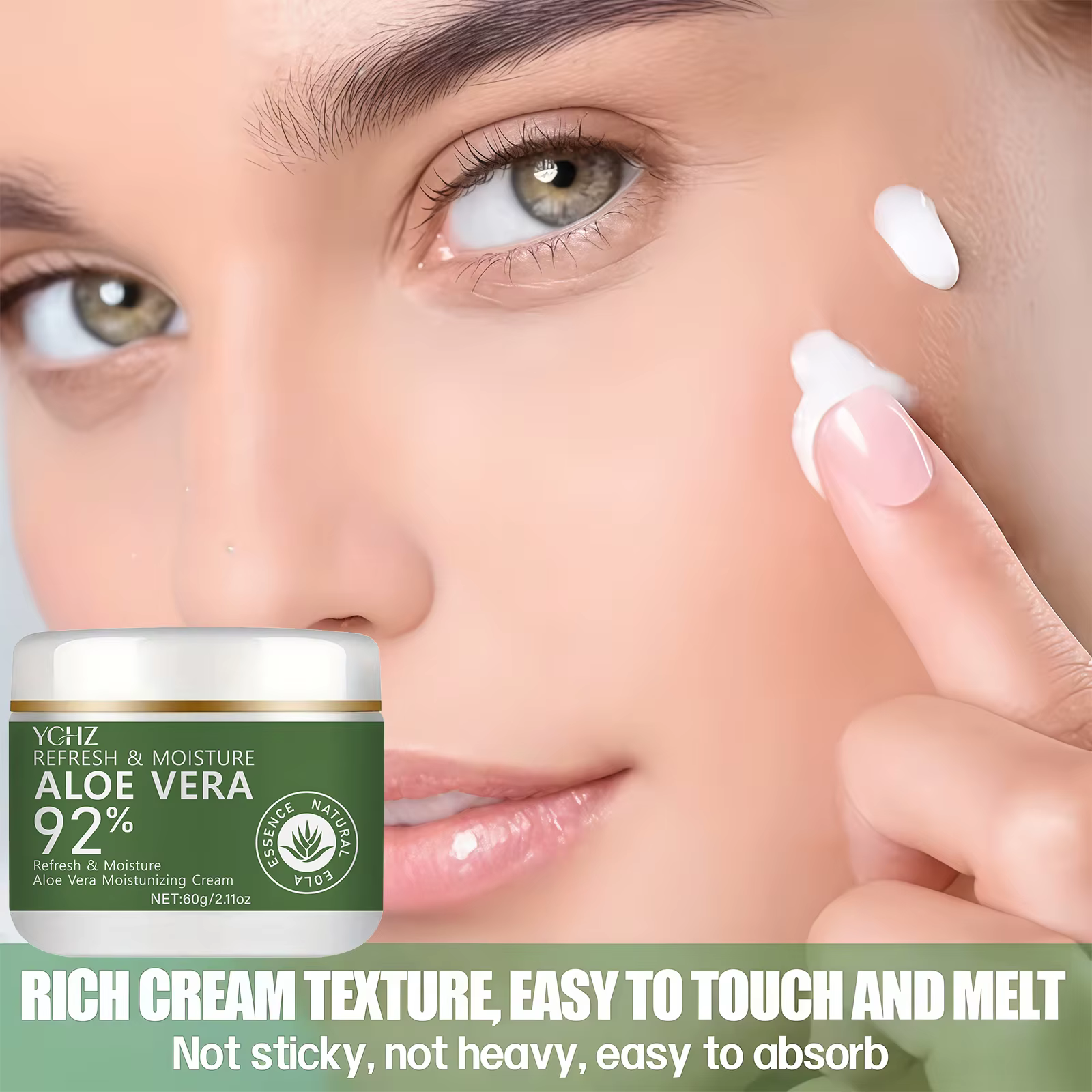Crème à l'aloe vera à 98%