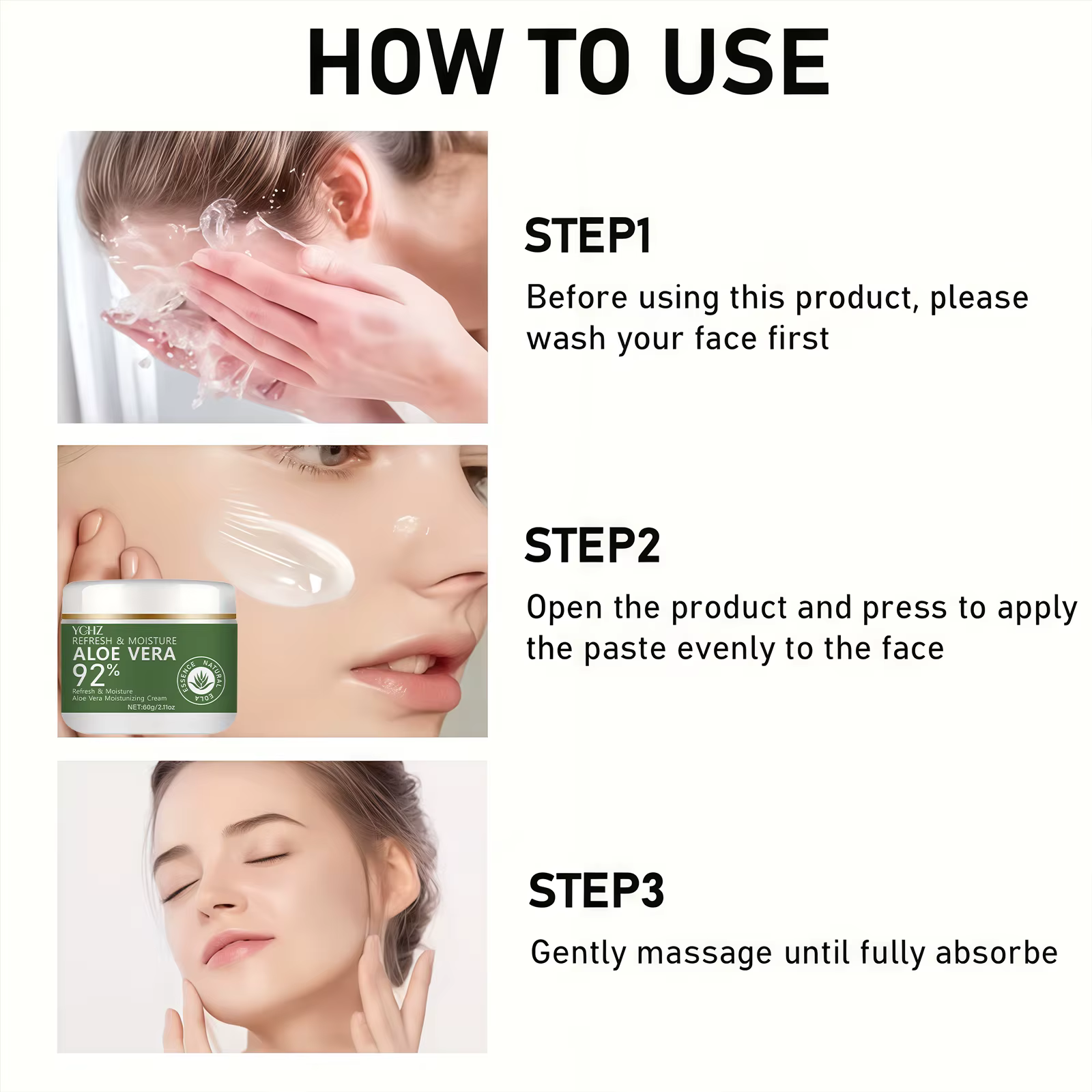 Crème à l'aloe vera à 98%