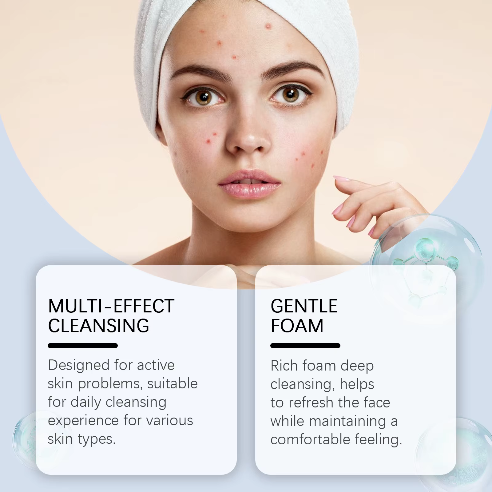 Nettoyant pour le visage à l'acide salicylique