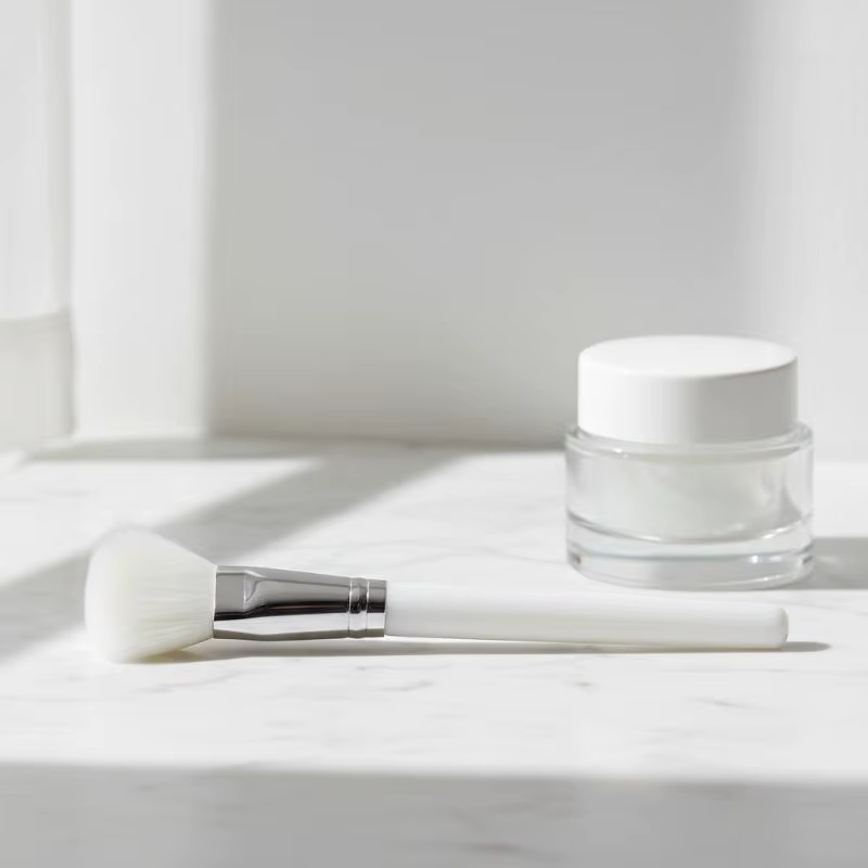 Pinceau applicateur en forme d'éventail pour masque facial