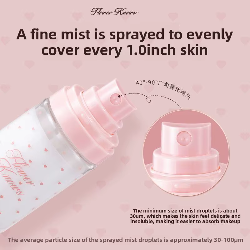 Flower Knows – Brume Fixatrice Hydratante pour le Visage, Soin Essentiel pour la Peau, Hydratation Longue Durée