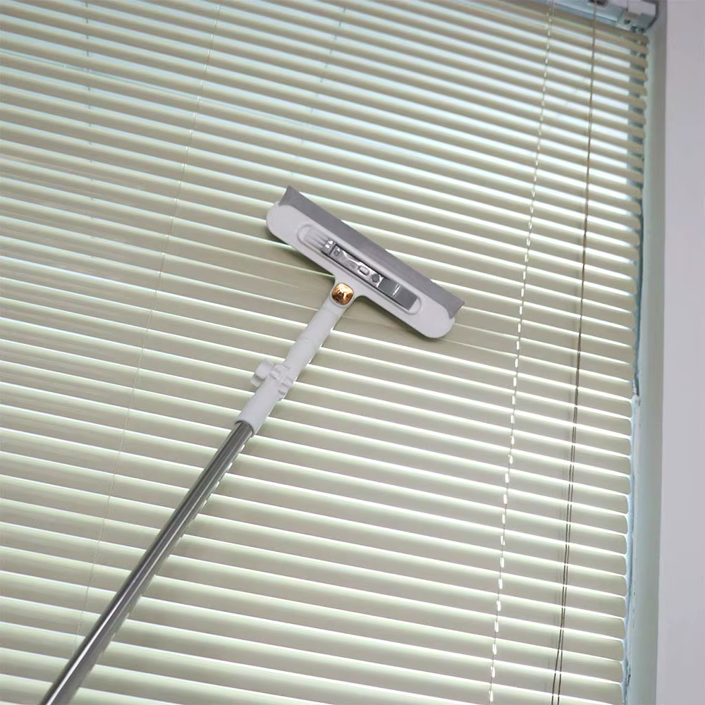 Nettoyeur de vitres réglable en plastique, conception ergonomique, pour fenêtres en hauteur, efficace comme un balai à vitres