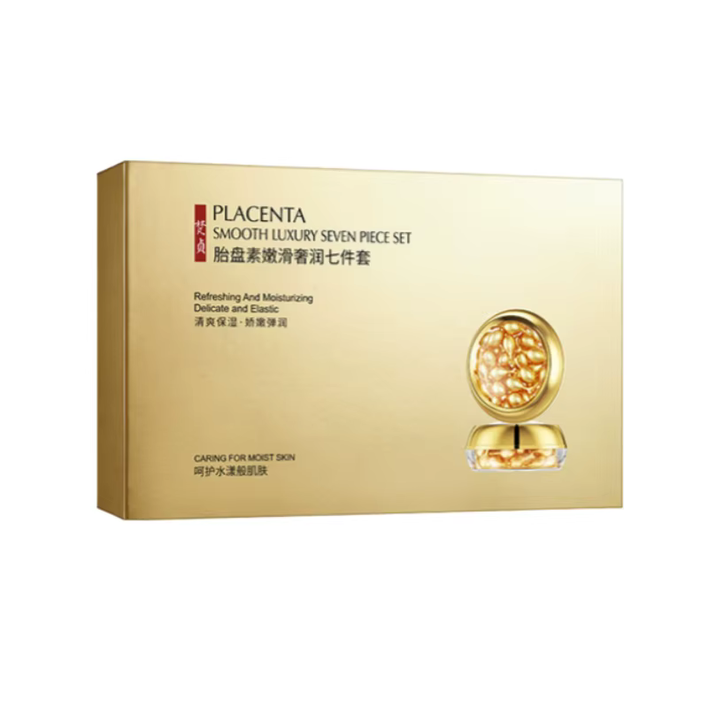 Placenta Soins de la peau Ensemble de sept pièces