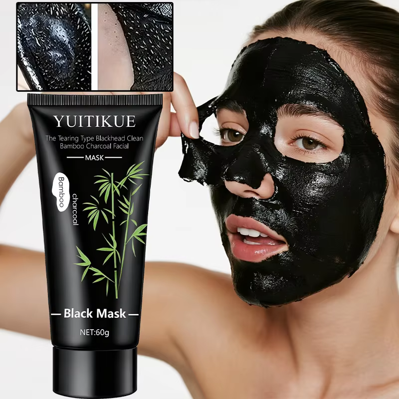 Masque nettoyant au charbon de bambou pour points noirs