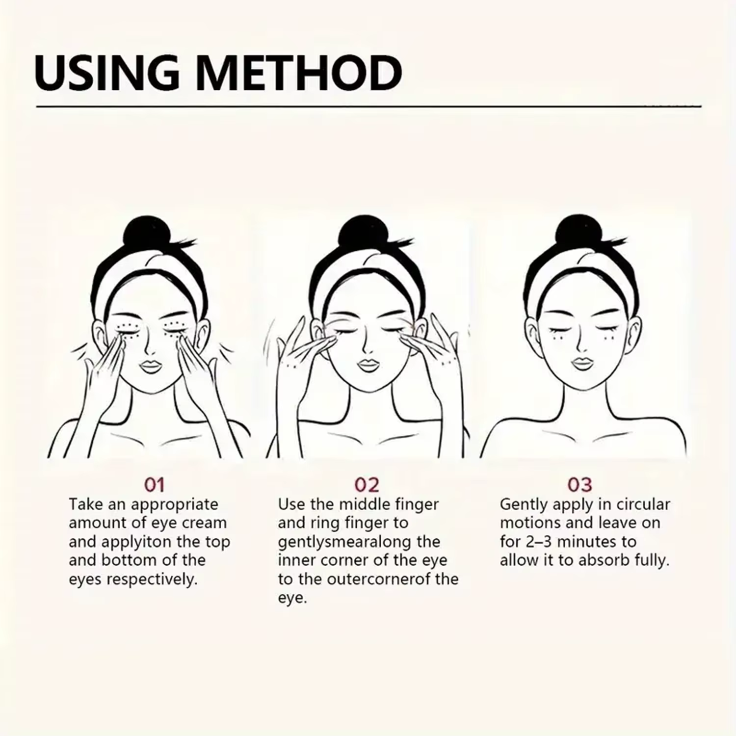 Crème pour les yeux, antioxydant éclaircissant aux vitamines