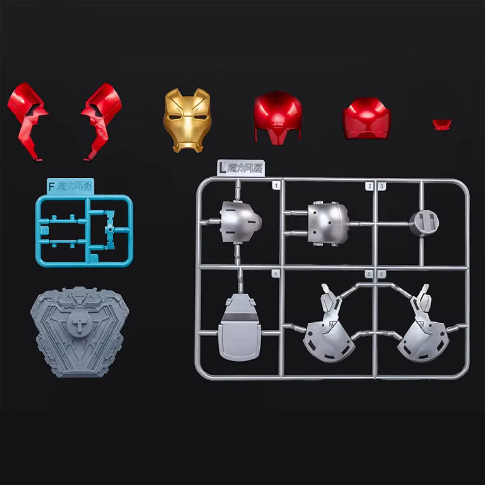 Masque de casque Iron Man original, 9 styles, War Machine MK16 MK42 MK85, Tony Stark, jouets DIY, figurine d'action, modèle assemblé, cadeau