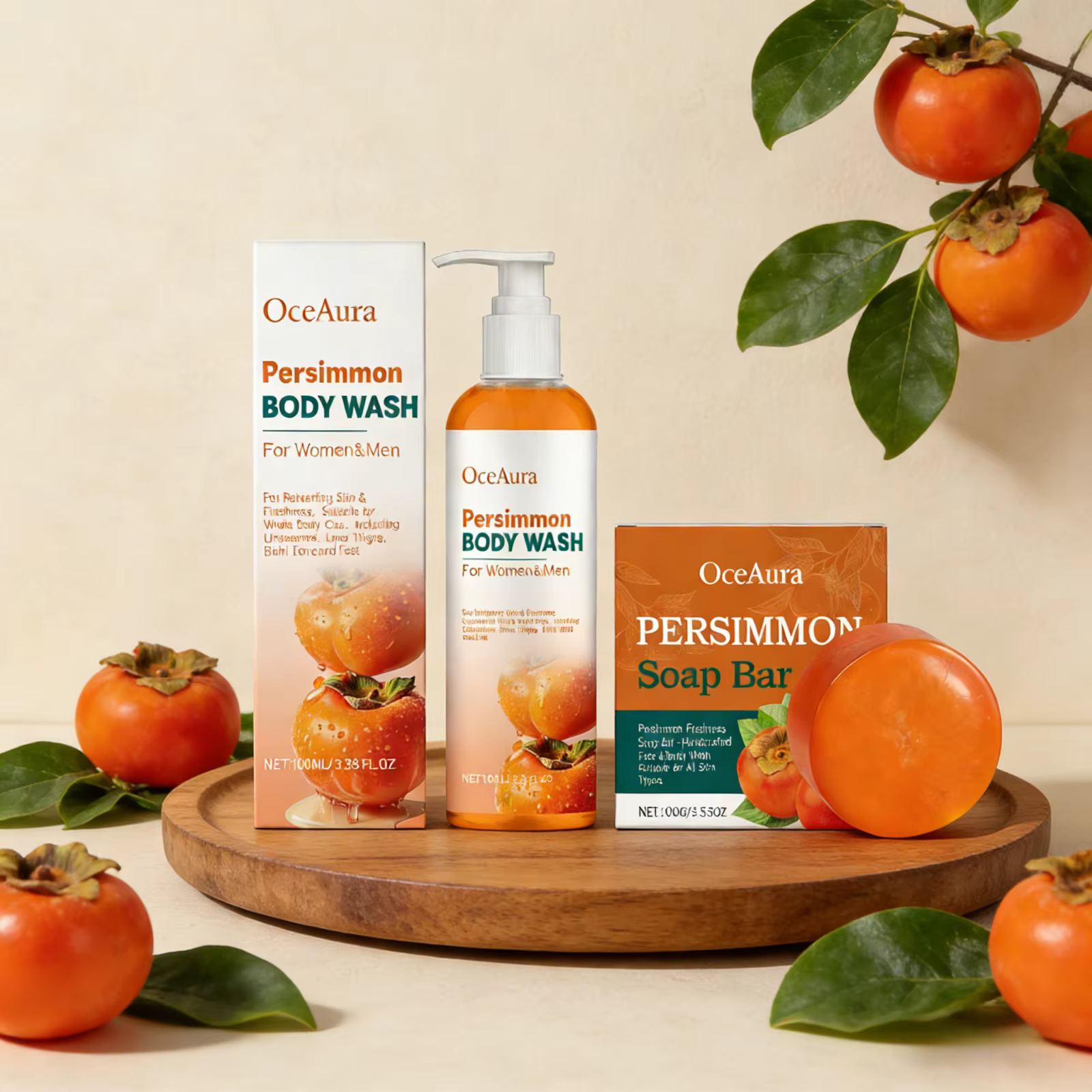 Ensemble de gel douche OceAura Persimmon
