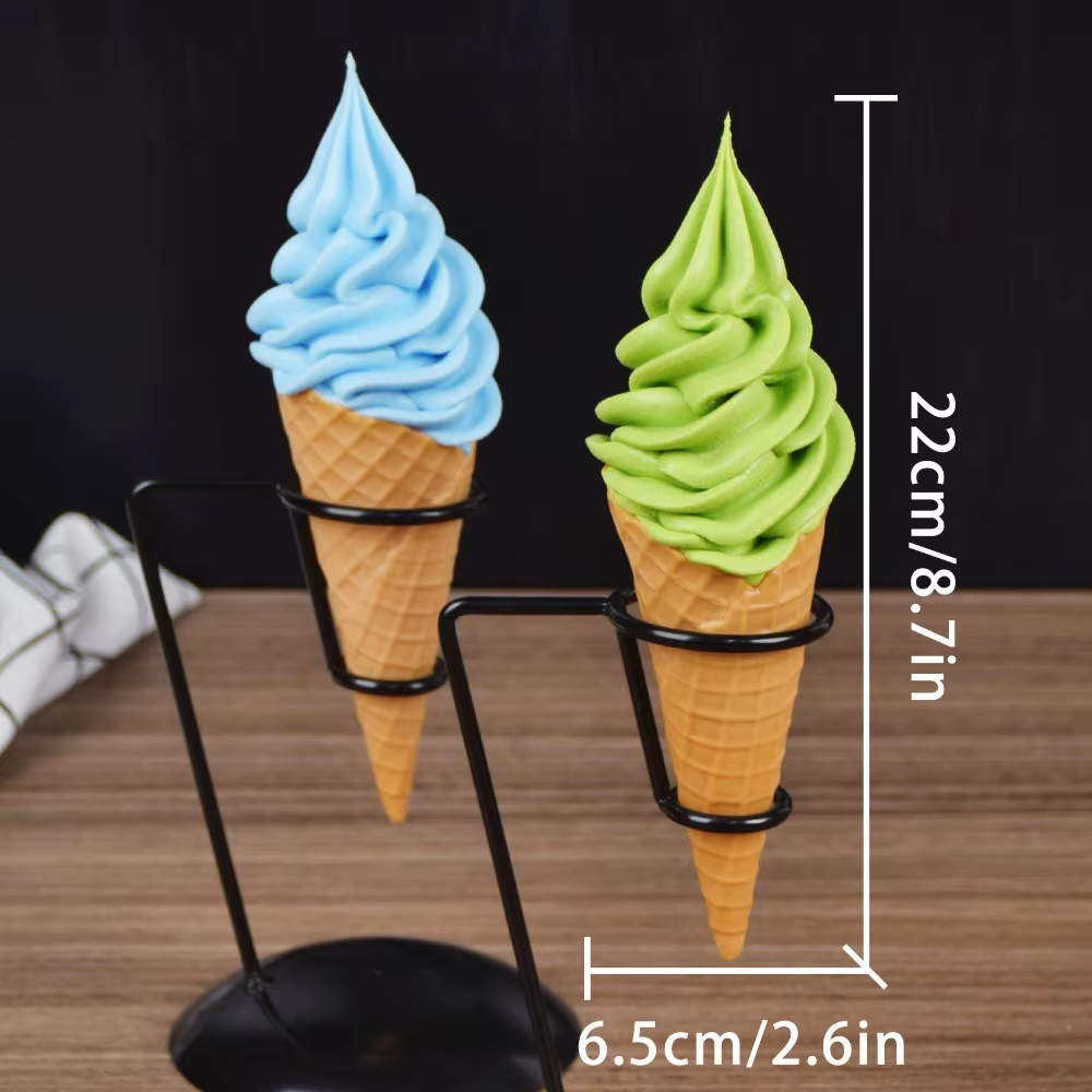 Modèle alimentaire de Dessert de crème glacée de Simulation réaliste de 8.7 pouces pour l'ornements de cuisine affichage de fenêtre et photographie thé au lait