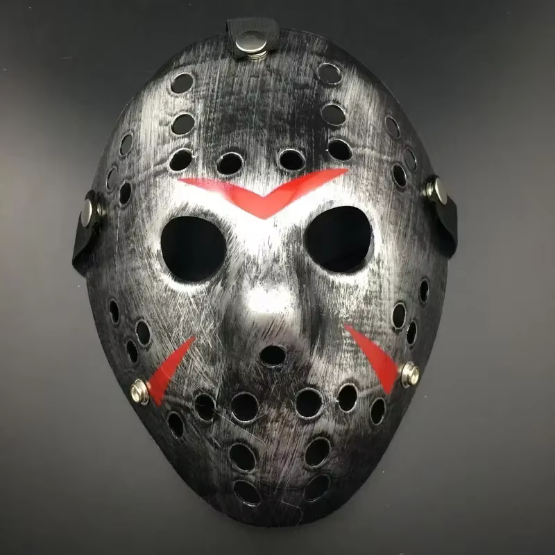 Accessoires parodie cadeau d'Halloween masque de hockey du film Jason vendredi le 13ème masque effrayant fête d'Halloween Cosplay Masksa cadeau d'anniversaire