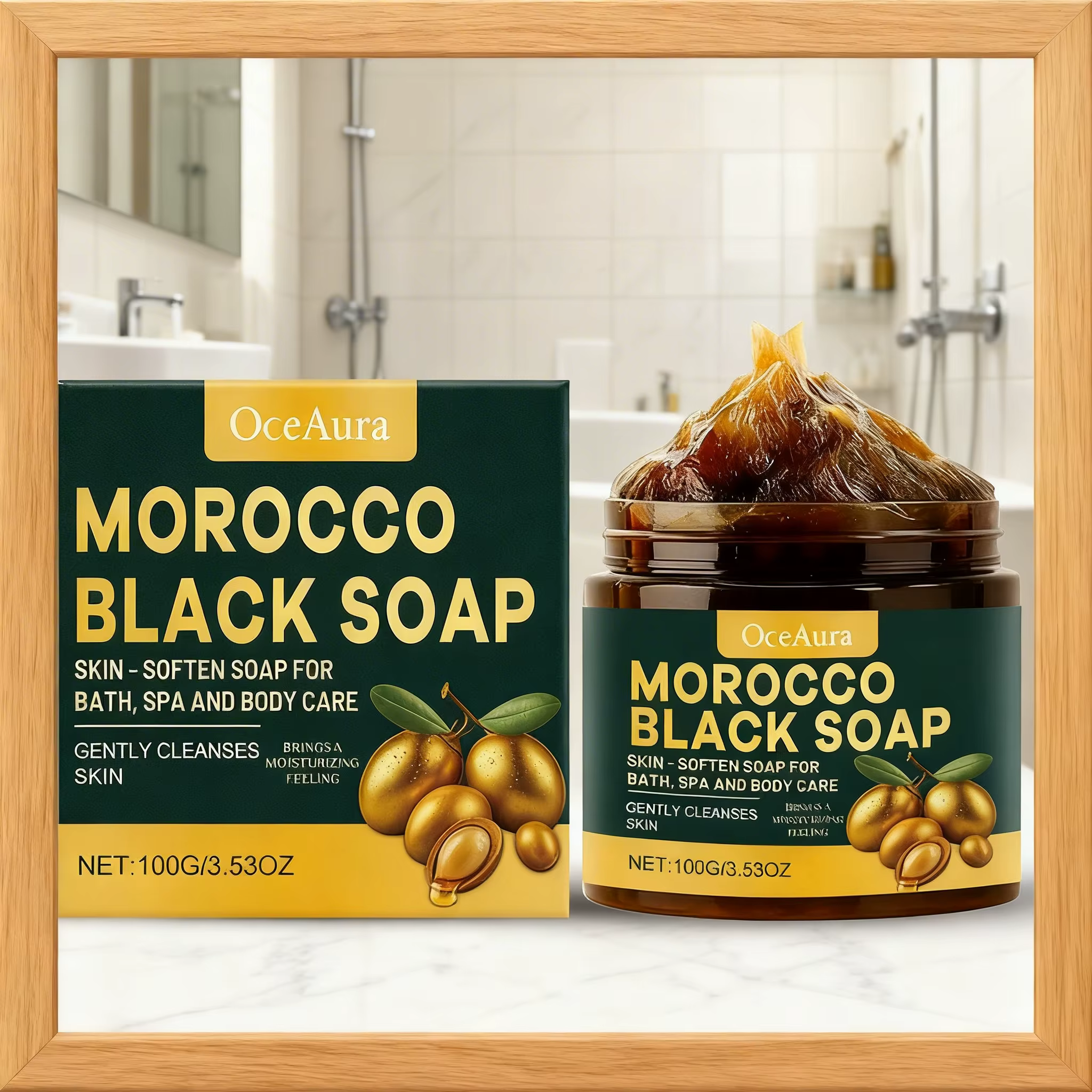 Savon noir marocain, nettoyage en profondeur