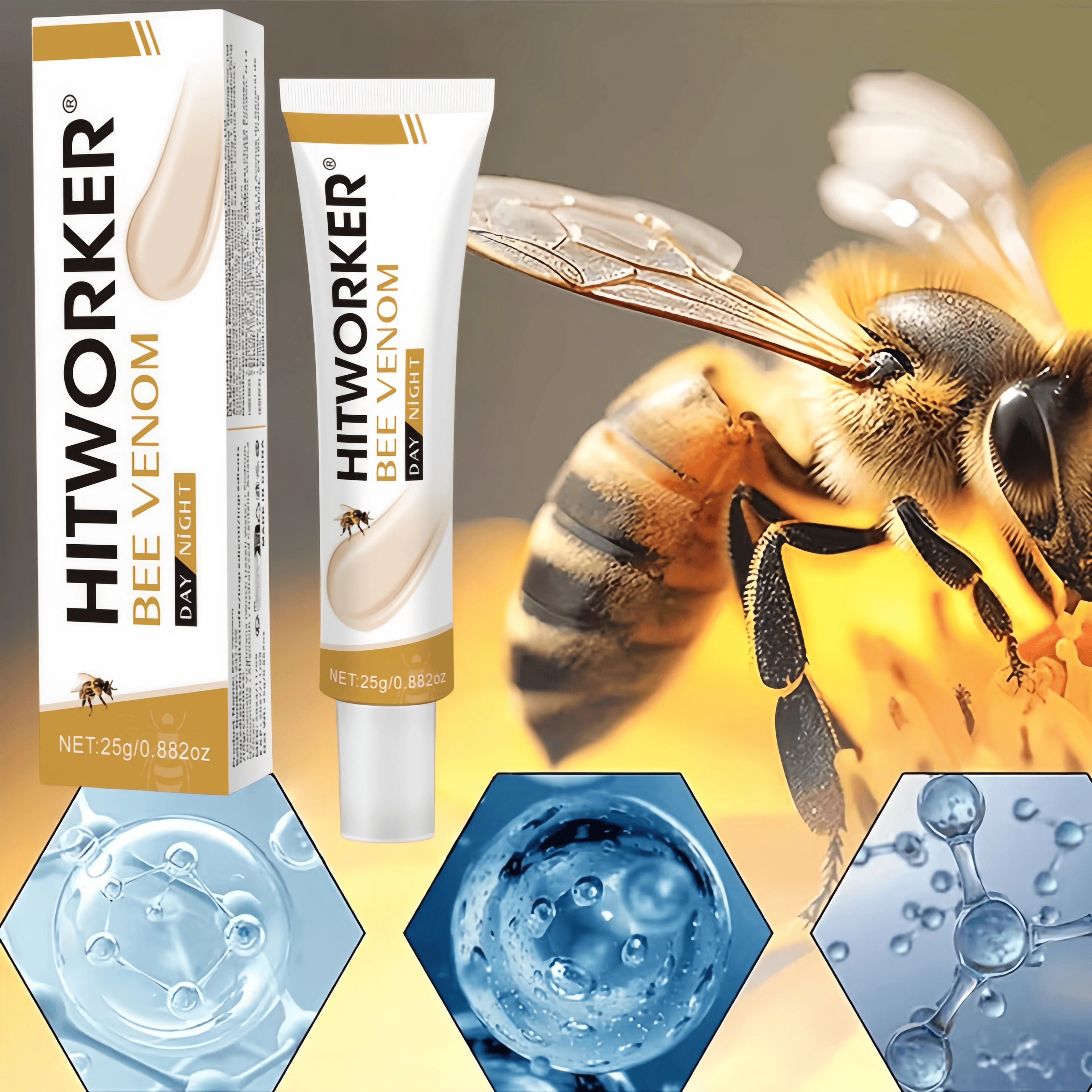 Crème raffermissante au venin d'abeille : Raffermit et lifte la peau relâchée