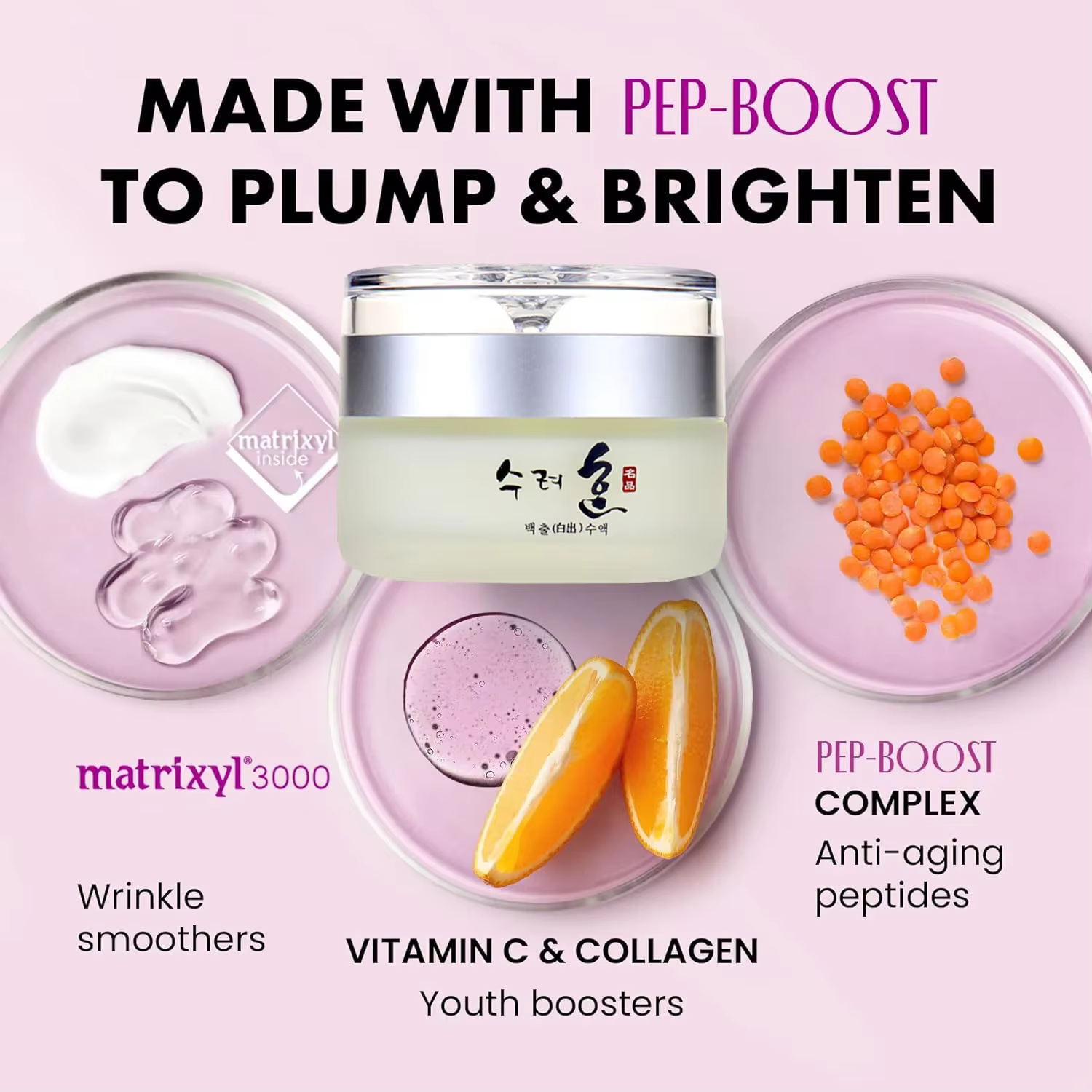 Crème pour le visage au collagène
