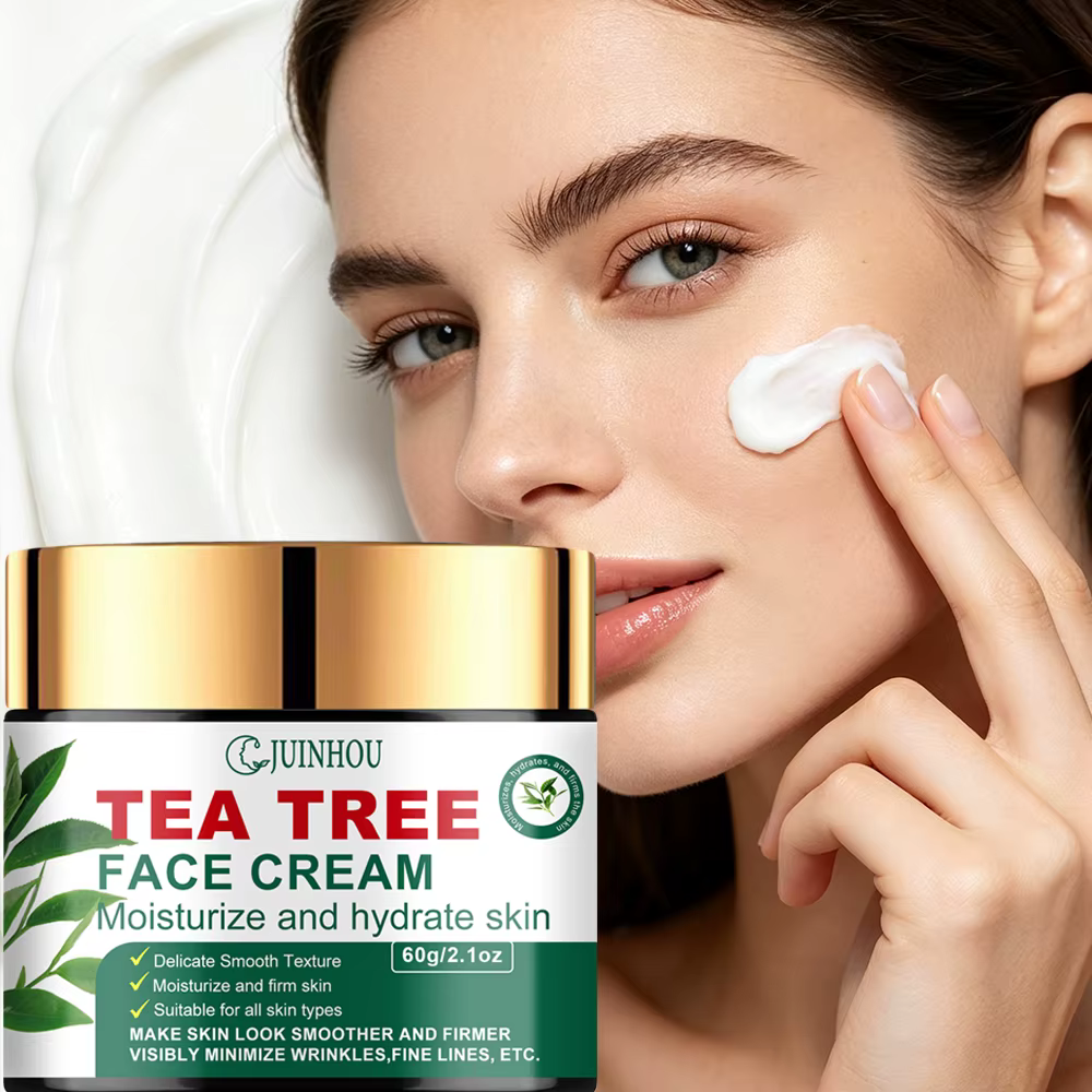 Crème hydratante pour le visage JUINHOU à l'huile d'arbre à thé