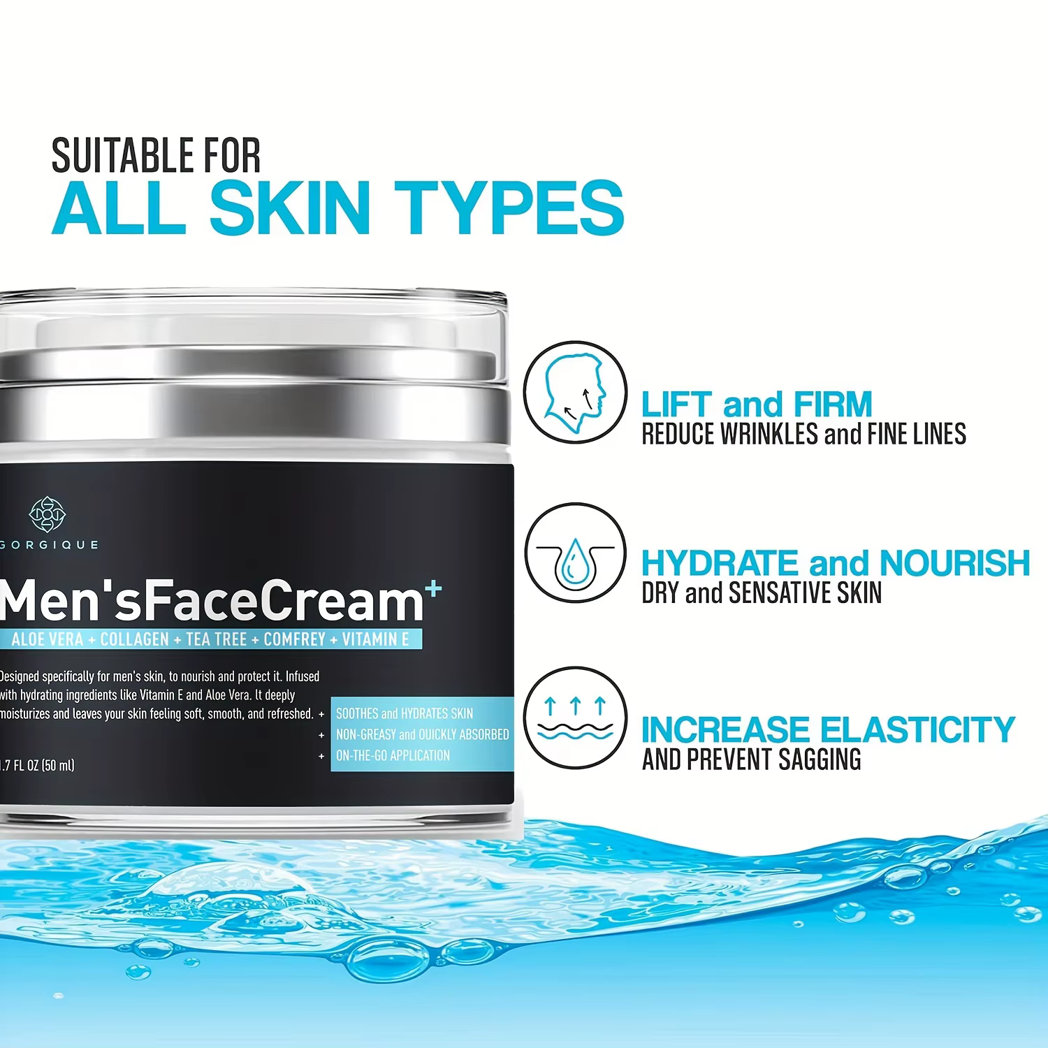 Crème hydratante pour le visage pour hommes