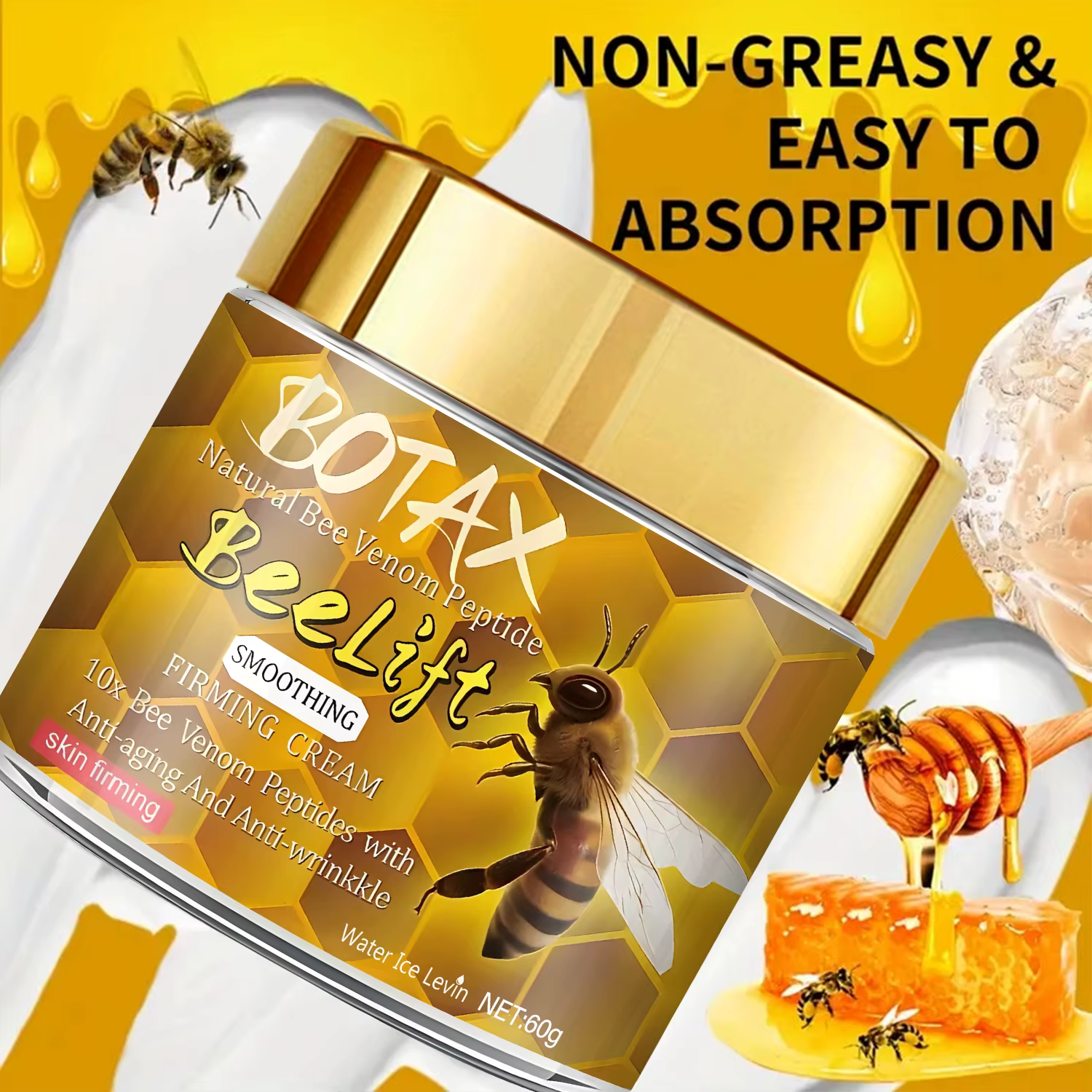 Botax Natural Beelift Crème pour le visage au peptide de venin d'abeille - 10x