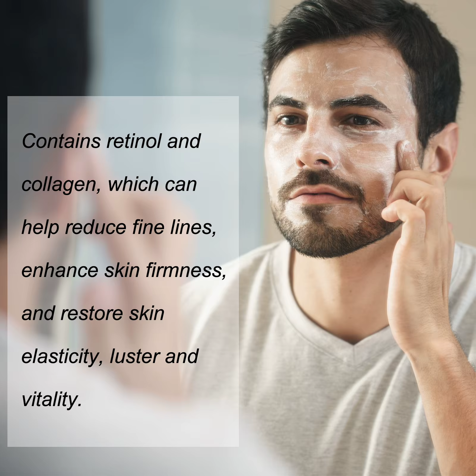 Crème pour le visage au rétinol pour hommes