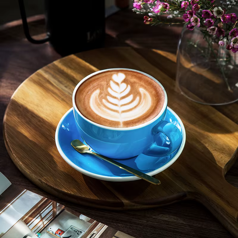 Tasse à café en céramique épaisse créative 350ml Latte Cappuccino tasse à café et soucoupe maison tasse de thé de l'après-midi décoration de la maison cadeau