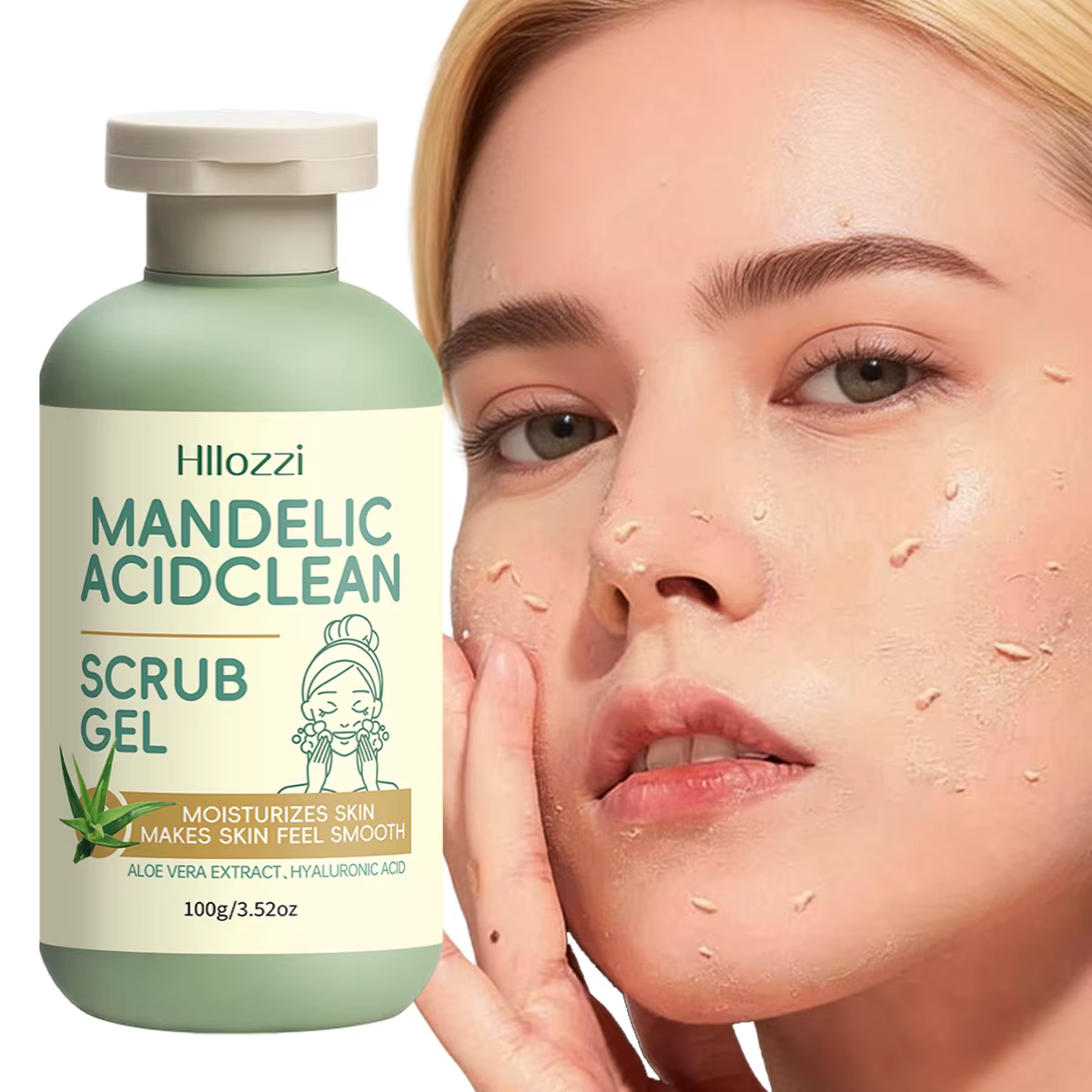 Gel nettoyant exfoliant à l'acide amandin