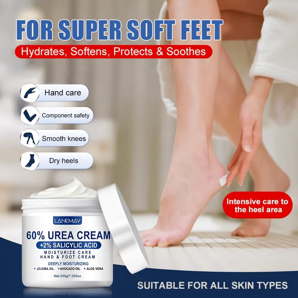 Crème d'urée 60 % pour les mains et les pieds