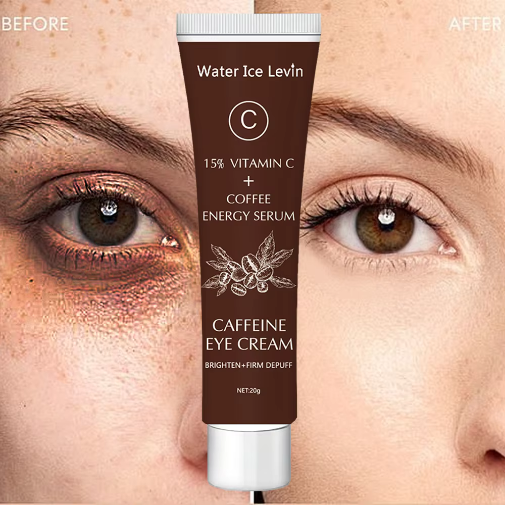 Crème pour les yeux à la caféine avec 15% de vitamine C pour éclaircir les cernes et resserrer la peau