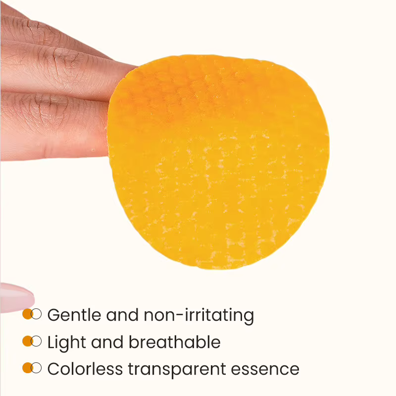 50 tampons de coton nettoyants au curcuma pour le visage