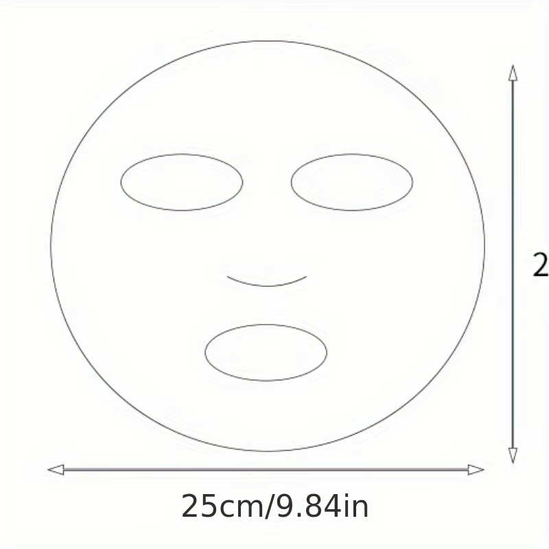 Masque PE jetable Transparent pour tout le visage, masque universel de soins de la peau pour les soins de beauté, accessoires hydratants, 100 pièces