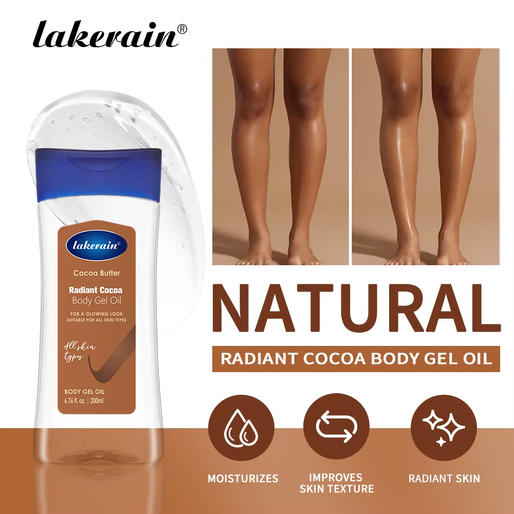 Huile de Gel pour le corps au cacao rayonnante