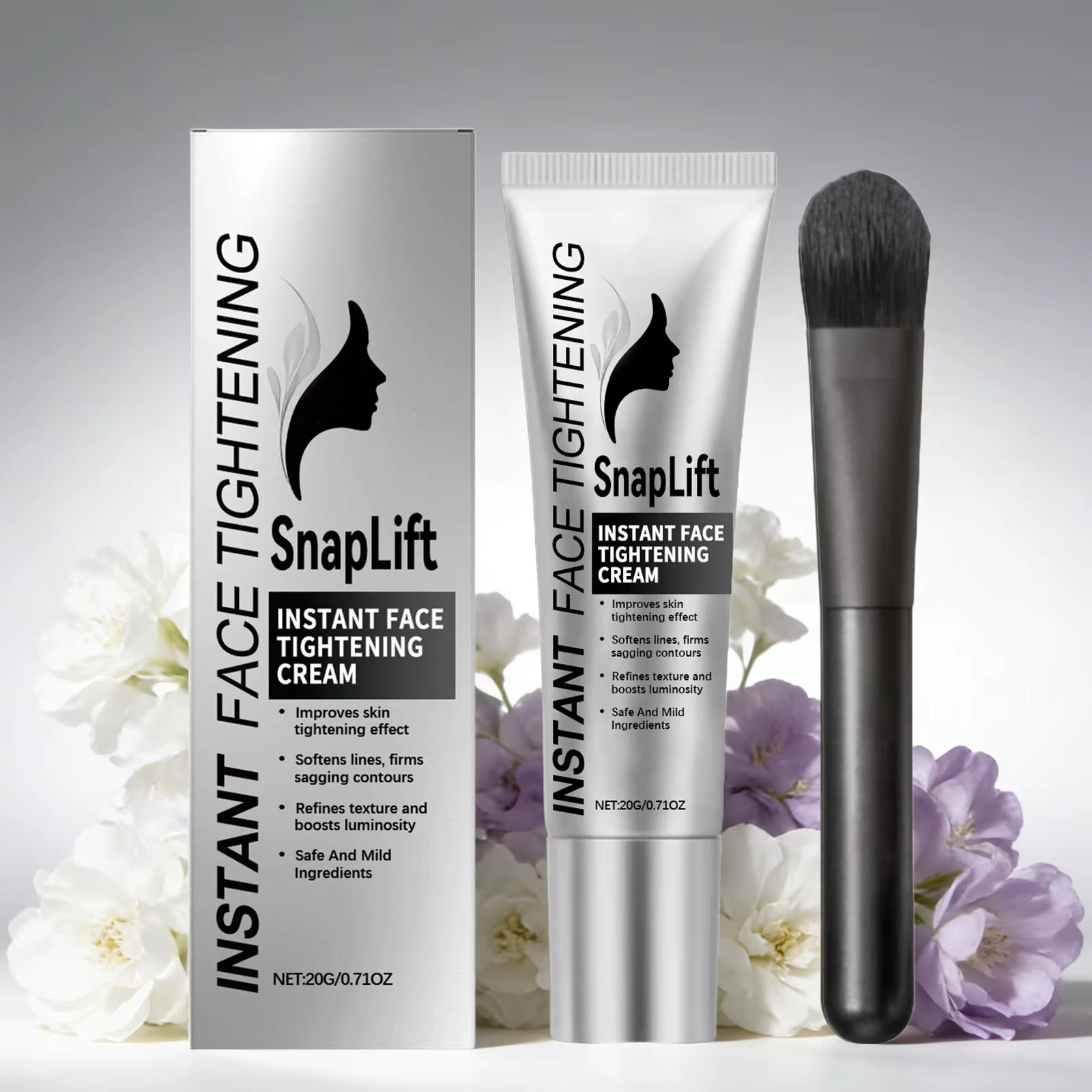 Crème raffermissante instantanée pour le visage : Réduit les rides et ridules