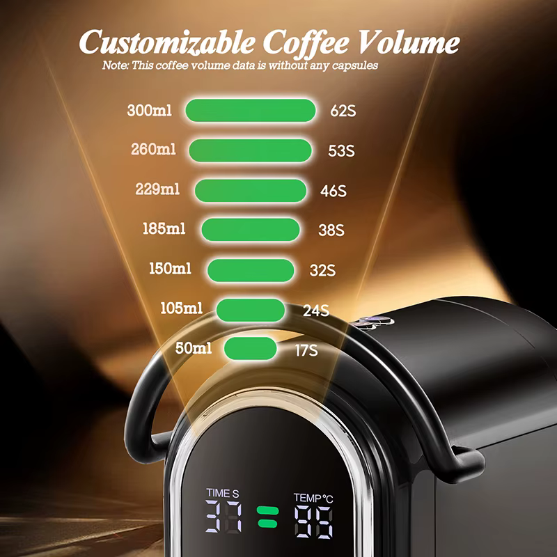CAFELFFE-Machine à café à capsules 4 en 1, cafetière à cappuccino, expresso multiple chaud et froid, Dolce Gusto a.net, poudre de expresso 19BAR