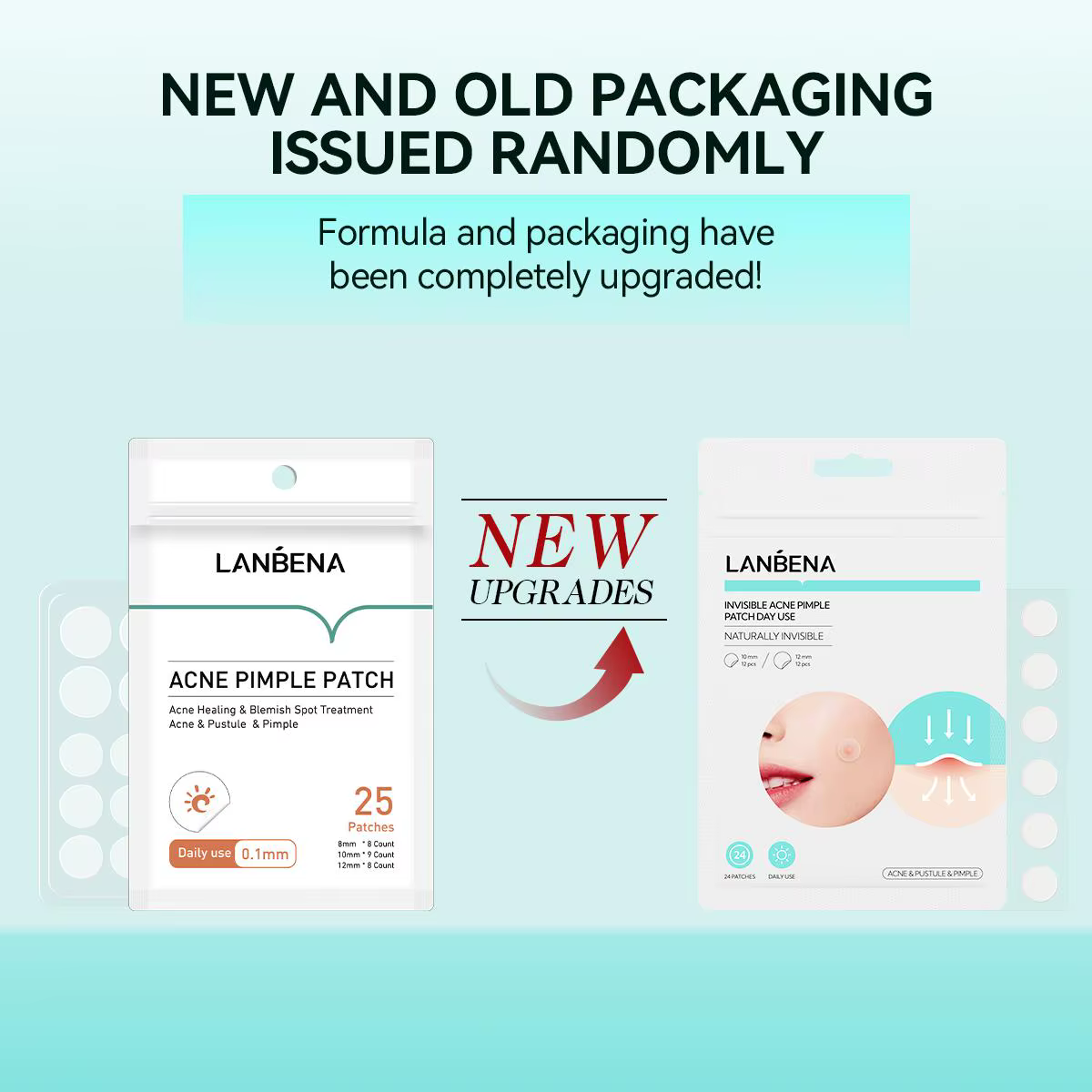 LANBENA Patchs anti-acné invisibles pour usage quotidien et nocturne