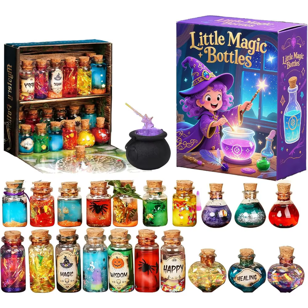 Kit de potion magique de fée pour enfants, flacons de potion de sorcier magique mélangés, cadeaux d'anniversaire, jouets pour filles et garçons, kits d'artisanat de bricolage
