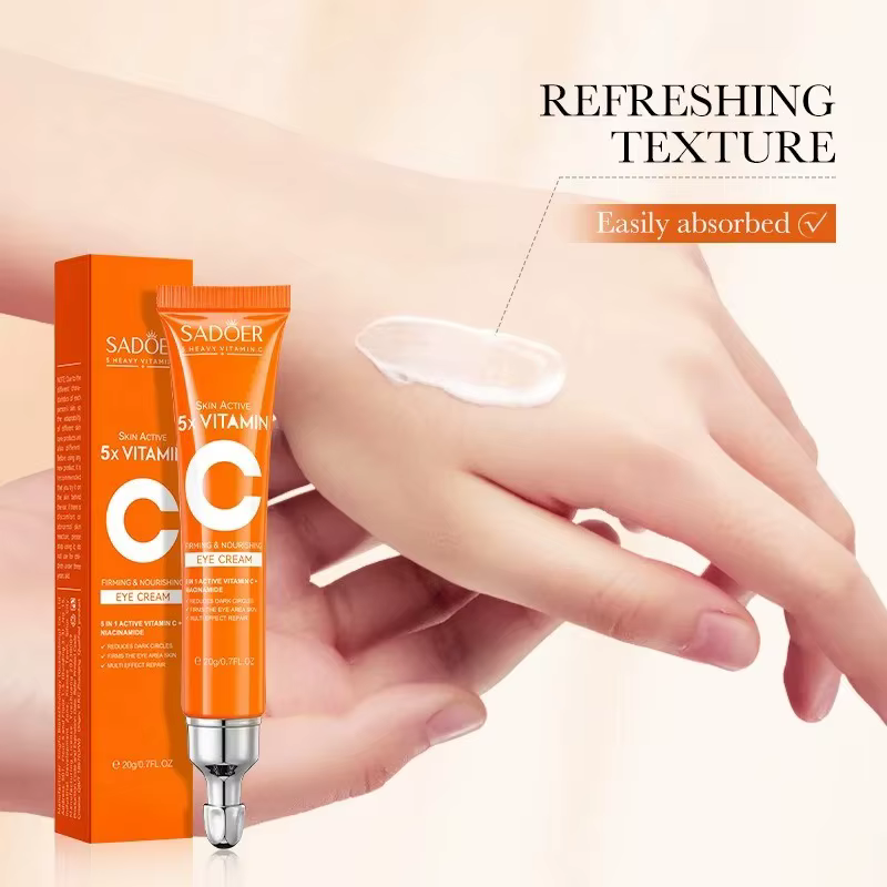 SADOER vitamine C crème pour les yeux Anti cernes