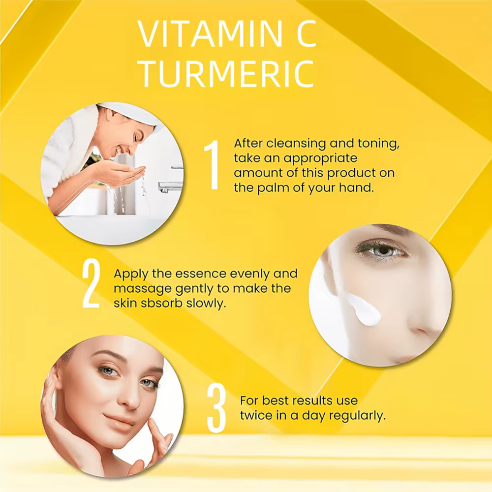 Crème pour le visage à la vitamine C au curcuma
