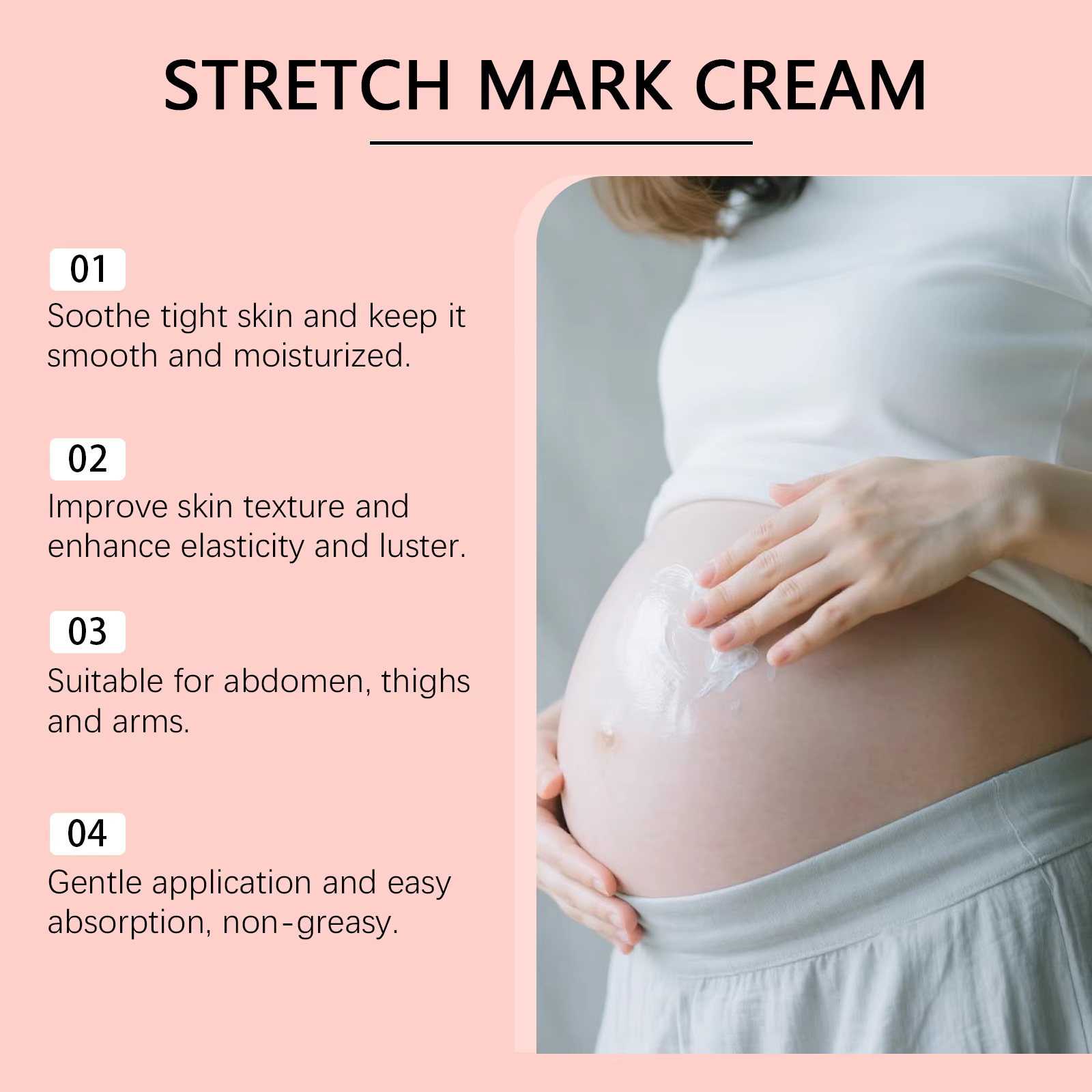Crème réparatrice contre les vergetures pour femmes enceintes
