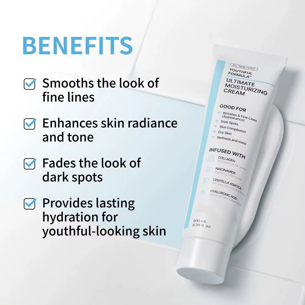 NIDA plante naturelle Texture rafraîchissante crème pour le visage à Absorption rapide fonctions multiples