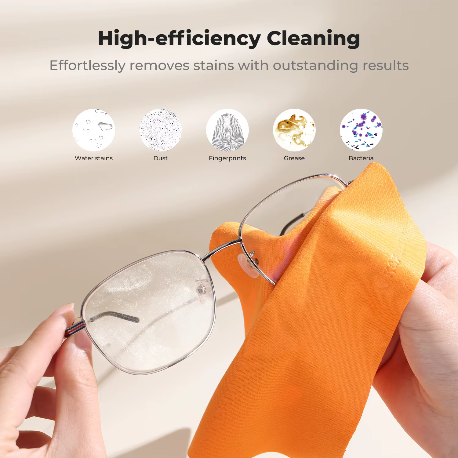 K&F CONCEPT Chiffons de nettoyage en microfibre 6*7 pouces, lavables, pour objectifs d'appareil photo, lunettes, écrans de téléphone et d'ordinateur