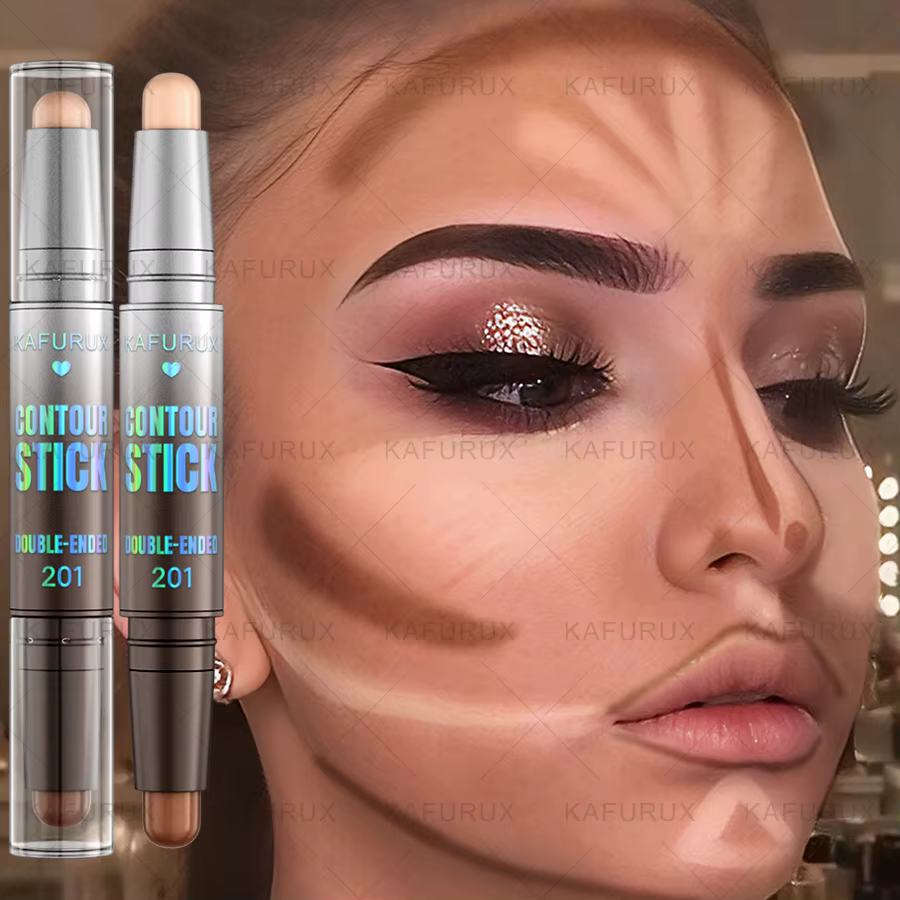1pc Stick de contour double embout