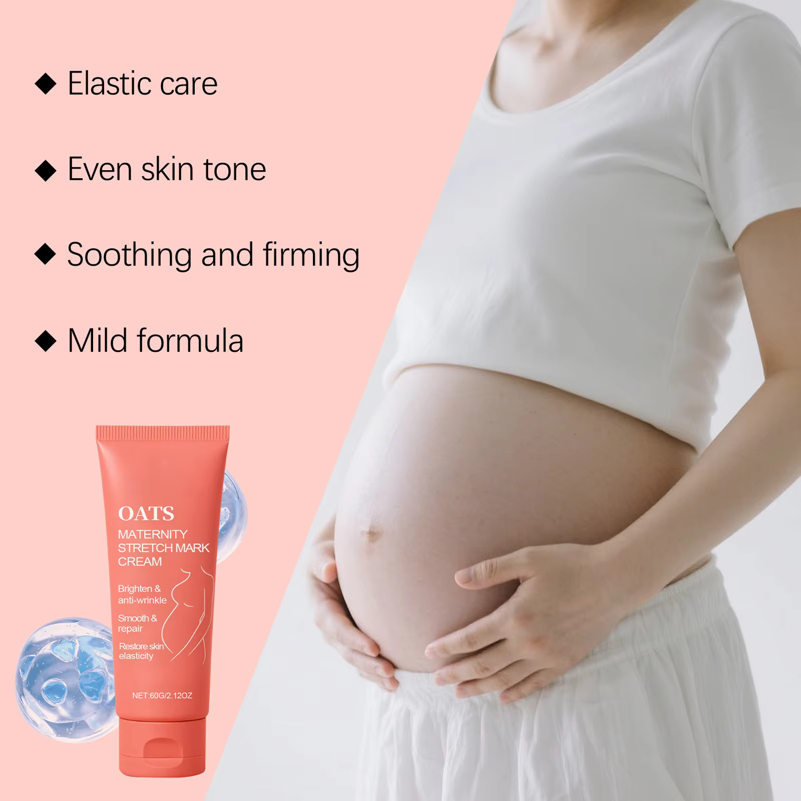 Crème réparatrice contre les vergetures pour femmes enceintes