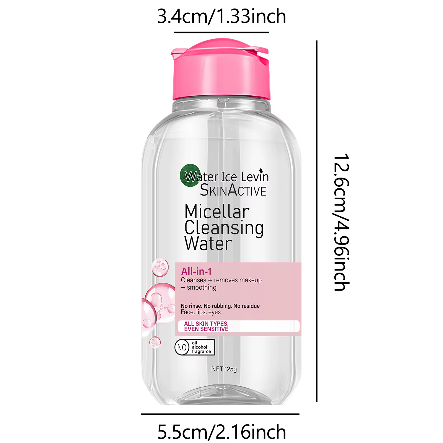 Eau micellaire Water Ice Levin : nettoyant et démaquillant tout-en-1