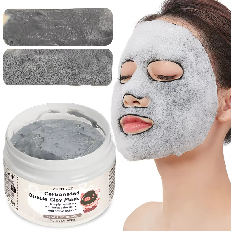 Masque à bulles en argile gazeuse - Contient l'extrait d'argile