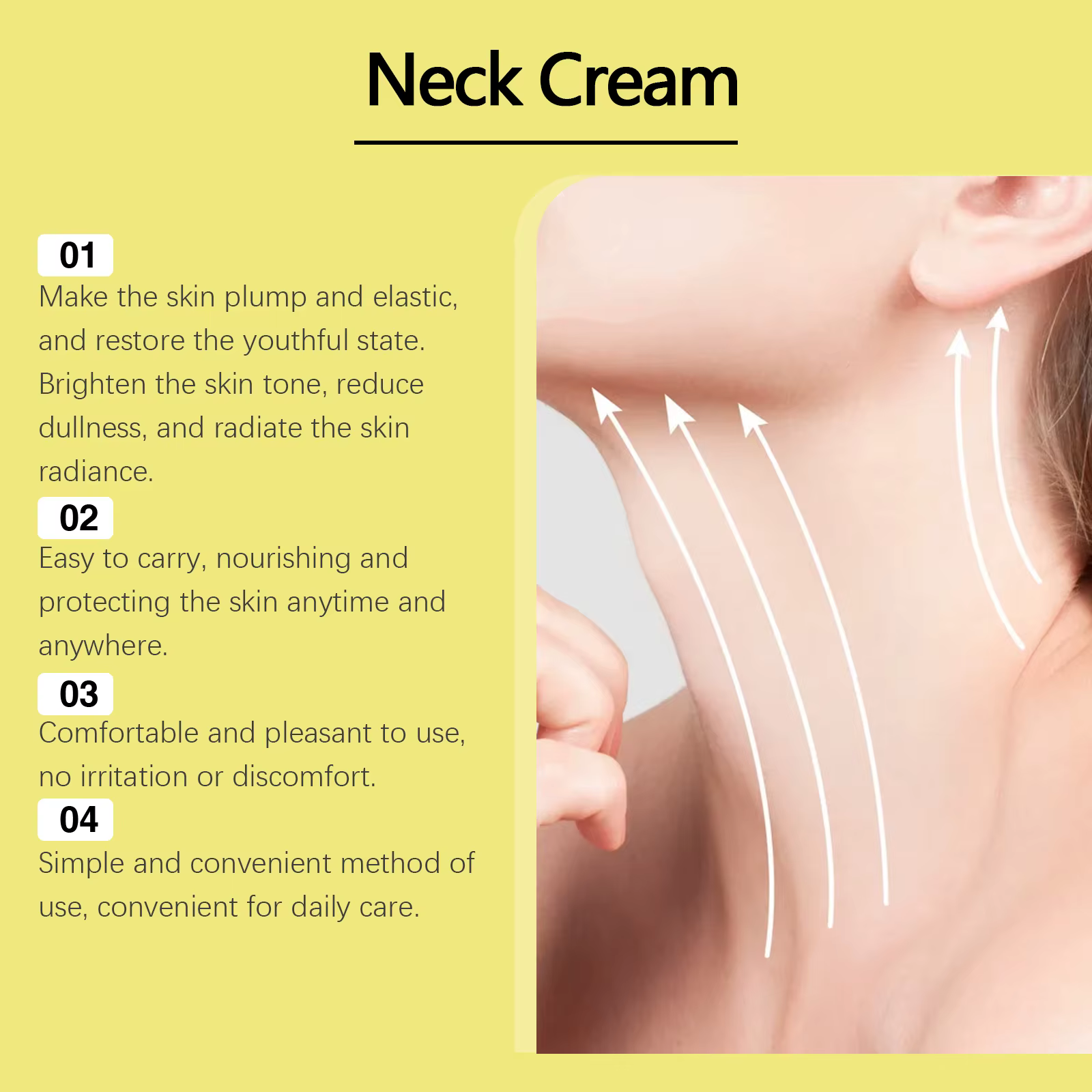 Crème raffermissante pour le cou : hydrate et nourrit